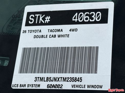 New 2026 Toyota Tacoma SR5 AWD/4WD image 26