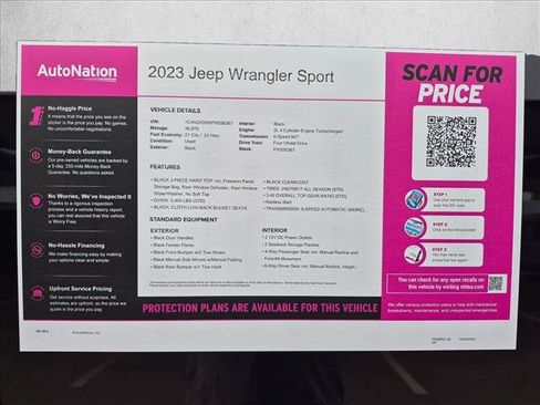 Used 2023 Jeep Wrangler Unlimited Sport AWD/4WD image 24
