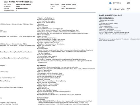 Used 2023 Honda Accord LX image 5
