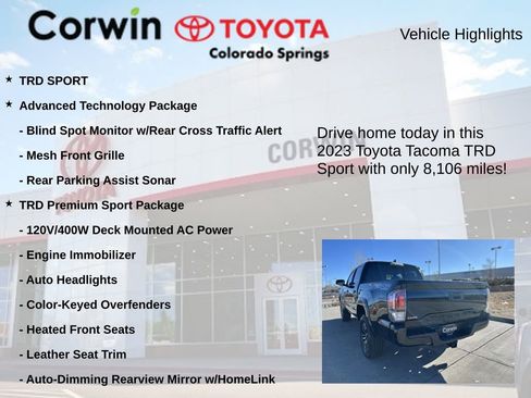 Used 2023 Toyota Tacoma TRD Sport image 6
