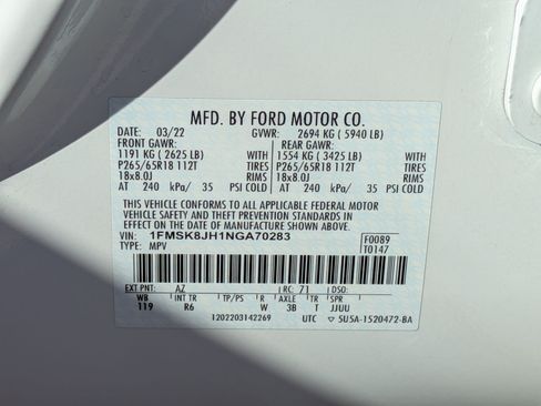 Used 2022 Ford Explorer Timberline AWD/4WD image 33