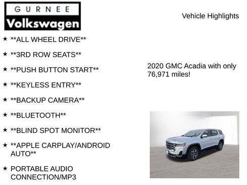 Used 2020 GMC Acadia SLE image 7