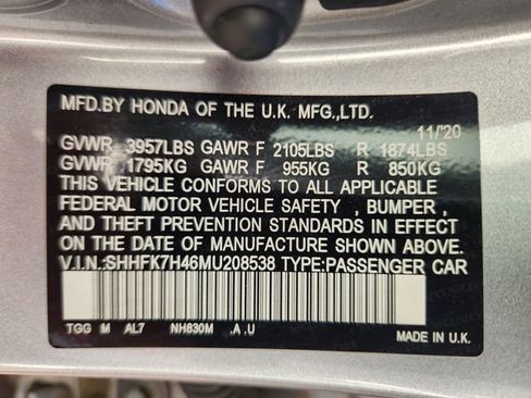 Used 2021 Honda Civic Sport image 24