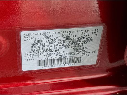 Used 2023 Nissan Versa SV w/ Trunk Package image 39