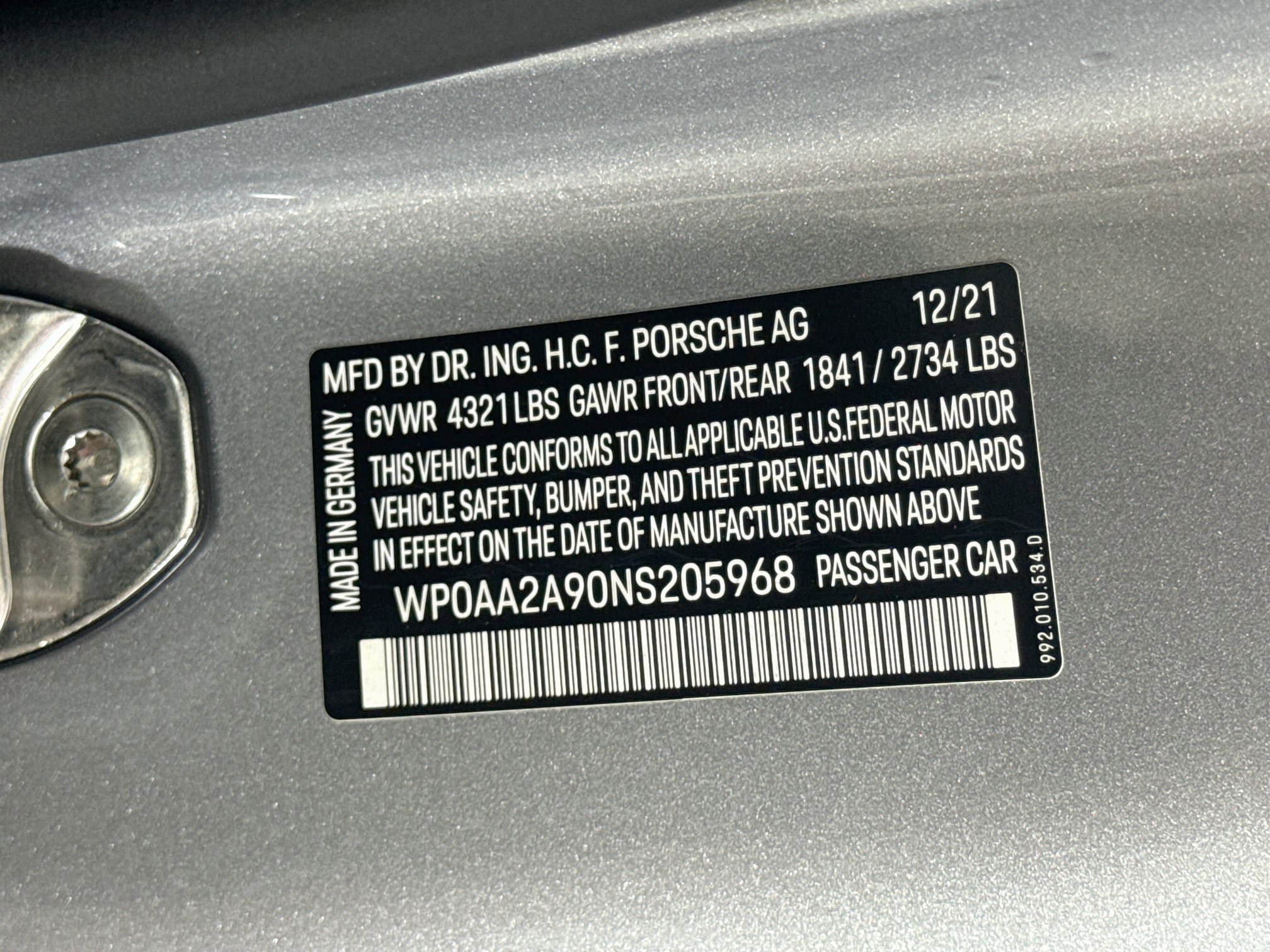 Certified 2022 Porsche 911 Carrera RWD image 29