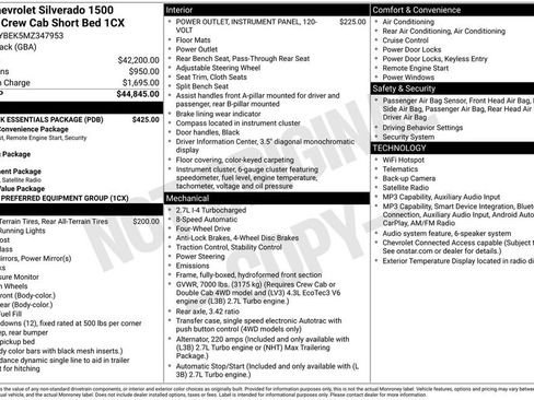 Used 2021 Chevrolet Silverado 1500 Custom w/ LPO, Dark Essentials Package AWD/4WD image 24