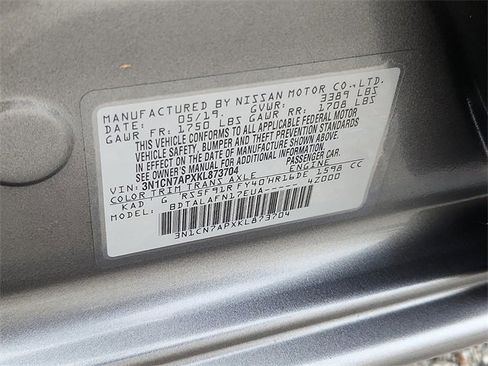 Used 2019 Nissan Versa S image 9