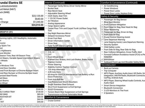Used 2025 Hyundai Elantra SE FWD image 2