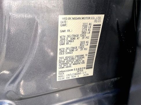 Used 2021 Nissan Titan SV w/ SV Convenience Package image 33