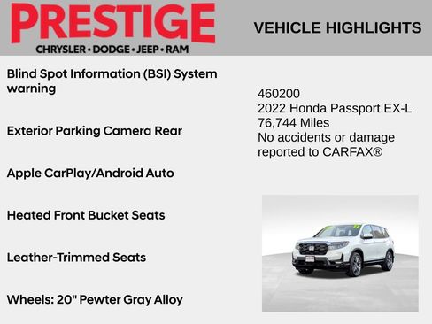 Used 2022 Honda Passport EX-L image 4