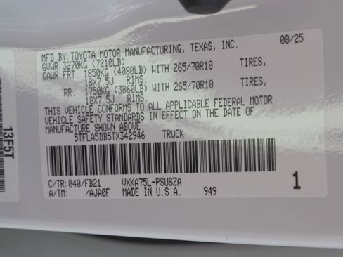 New 2026 Toyota Tundra SR5 w/ TRD Off-Road Package image 25