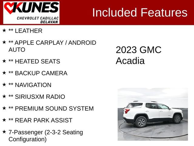 Used 2023 GMC Acadia SLT FWD image 3