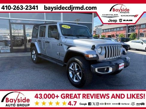 Used 2021 Jeep Wrangler Unlimited Sahara AWD/4WD image 1
