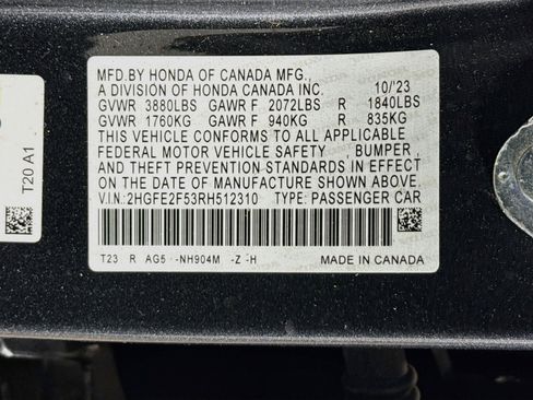Certified 2024 Honda Civic Sport image 36