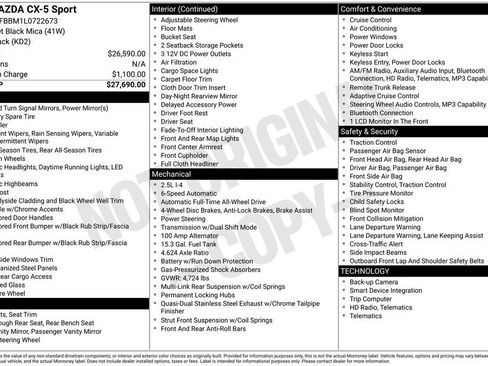 Used 2020 MAZDA CX-5 Sport image 31