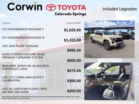 Used 2023 Chevrolet Colorado Z71 w/ Z71 Convenience Package 2 AWD/4WD image 7