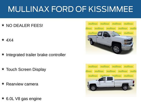 Used 2016 Chevrolet Silverado 2500 W/T w/ WT Convenience Package AWD/4WD image 11