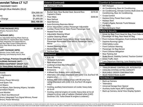 Used 2021 Chevrolet Tahoe LT w/ LT Signature Package RWD image 5