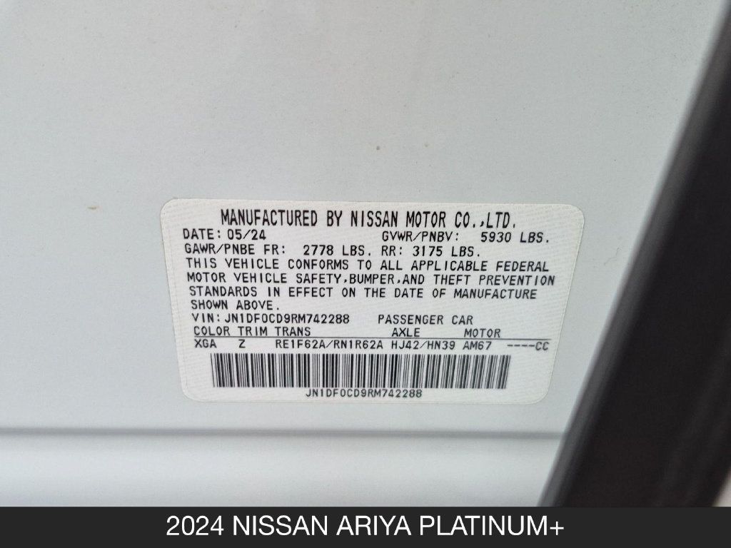 Certified 2024 Nissan Ariya AWD image 27