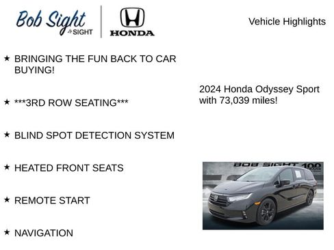 Used 2024 Honda Odyssey Sport image 2