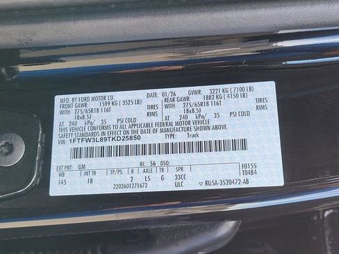 New 2026 Ford F150 XLT w/ Equipment Group 302A MID image 11