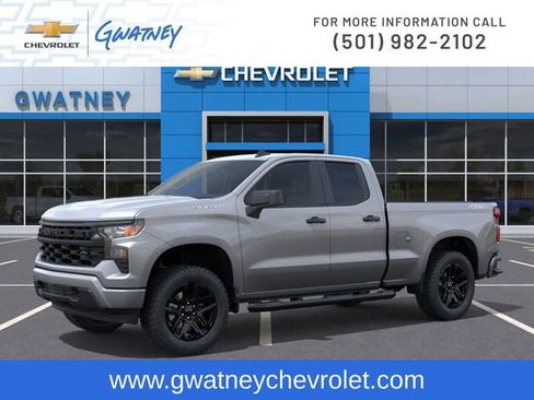 New 2026 Chevrolet Silverado 1500 Custom w/ Turbomax Blackout Package AWD/4WD image 2