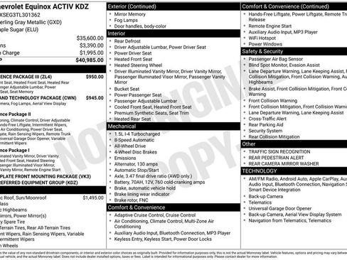 New 2026 Chevrolet Equinox ACTIV w/ Convenience Package III AWD/4WD image 3