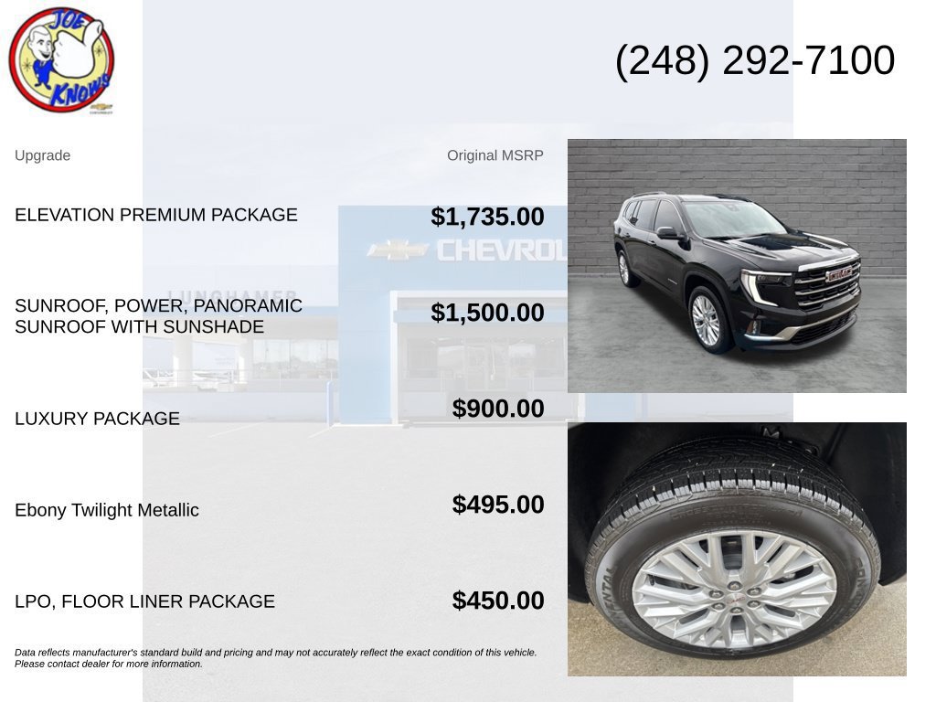 Certified 2026 GMC Acadia Elevation w/ Elevation Premium Package AWD/4WD image 5