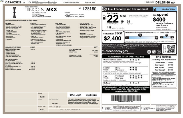 Used 2013 Lincoln MKX FWD image 32