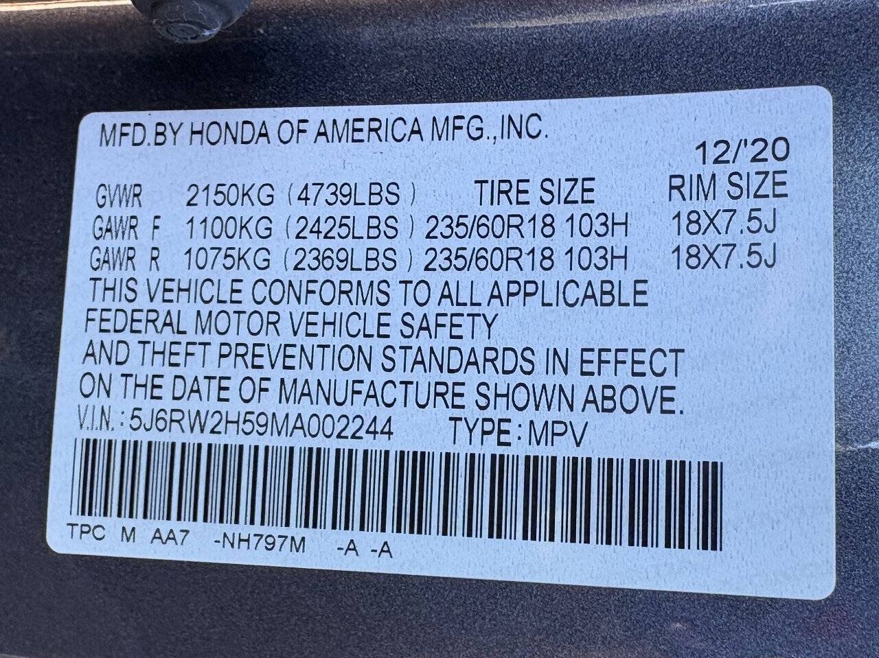Used 2021 Honda CR-V EX image 36