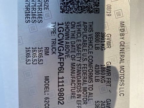 Used 2020 Chevrolet Express 2500 w/ Driver Convenience Package image 45