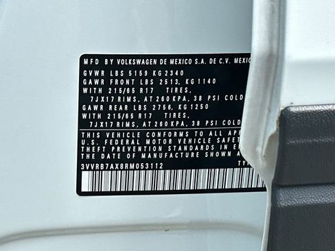 Certified 2024 Volkswagen Tiguan S image 37