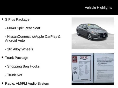 Used 2024 Nissan Versa S w/ S Plus Package image 6