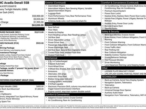 New 2026 GMC Acadia Denali w/ Super Cruise Package FWD image 6