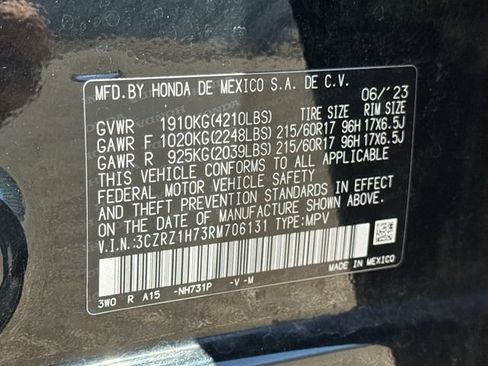 Used 2024 Honda HR-V EX-L image 17