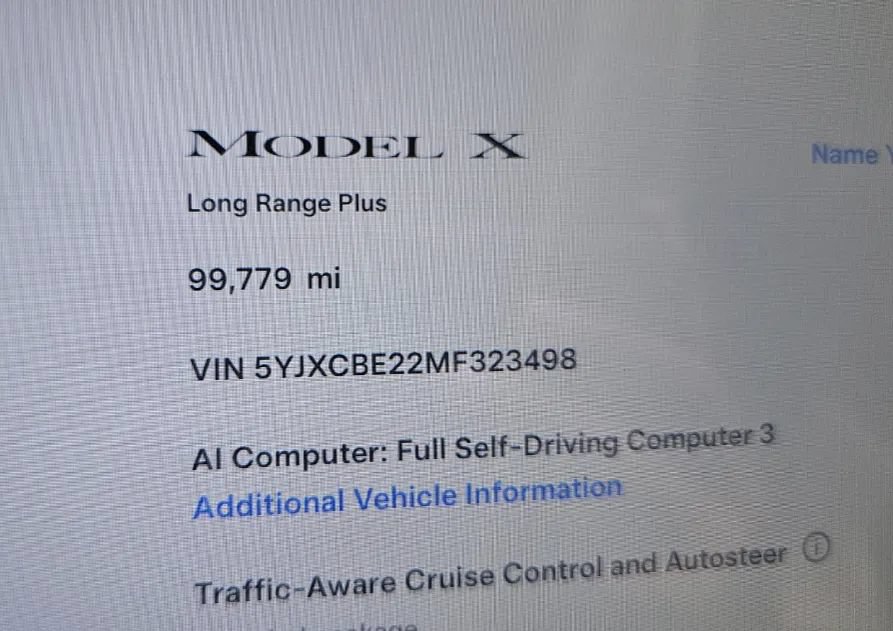 Used 2021 Tesla Model X Long Range AWD/4WD image 5