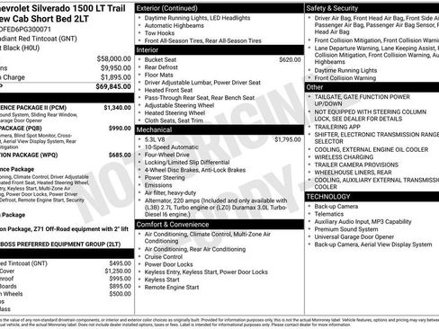 Used 2023 Chevrolet Silverado 1500 LT Trail Boss w/ Convenience Package II AWD/4WD image 7
