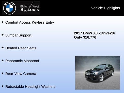 Used 2017 BMW X3 xDrive28i AWD/4WD image 16