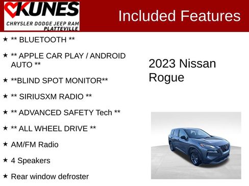 Used 2023 Nissan Rogue S image 2