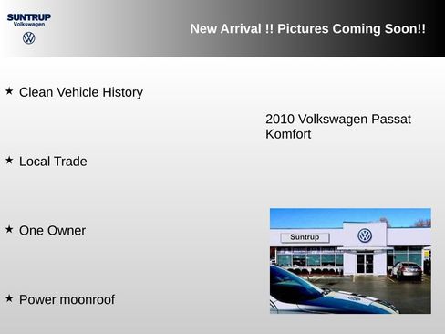 Used 2010 Volkswagen Passat Komfort FWD image 2
