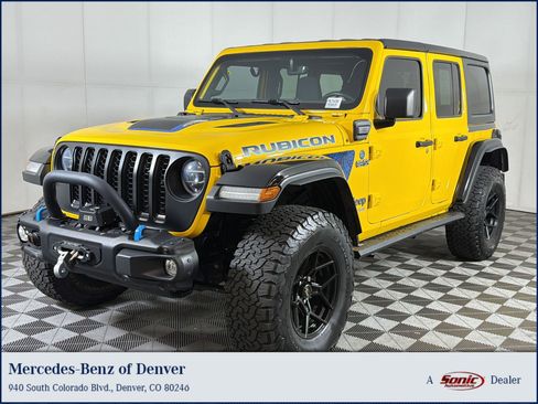 Used 2021 Jeep Wrangler Unlimited Rubicon 4xe w/ Steel Bumper Group AWD/4WD image 1