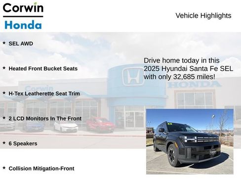 Used 2025 Hyundai Santa Fe SEL AWD/4WD image 6