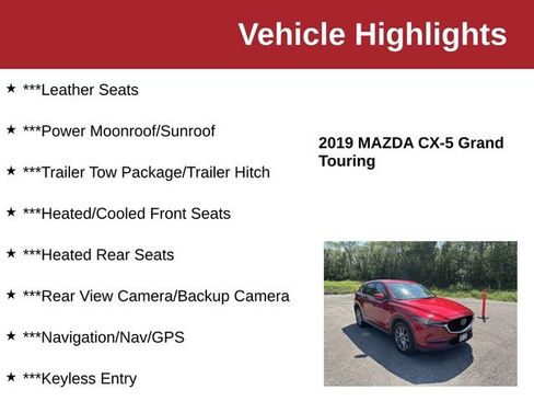 Used 2019 MAZDA CX-5 Grand Touring w/ GT Premium Package AWD/4WD image 10