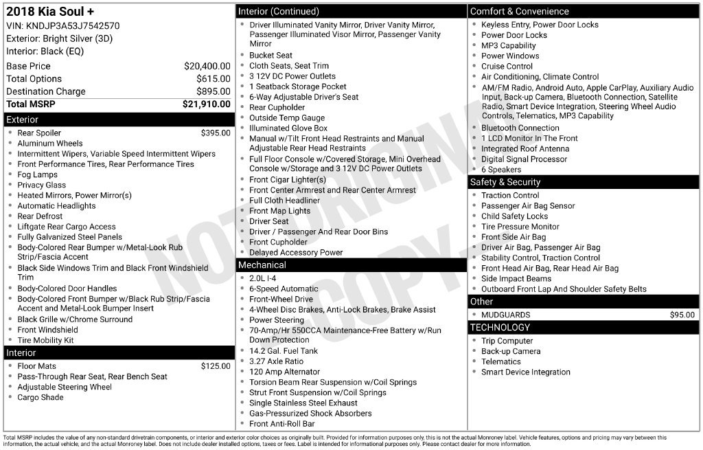 Used 2018 Kia Soul + FWD image 37