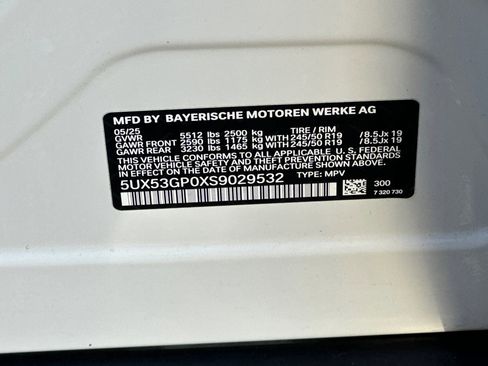 Used 2025 BMW X3 xDrive30i w/ Convenience Package image 20