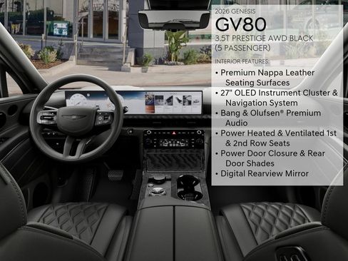 New 2026 Genesis GV80 3.5T Prestige AWD/4WD image 46
