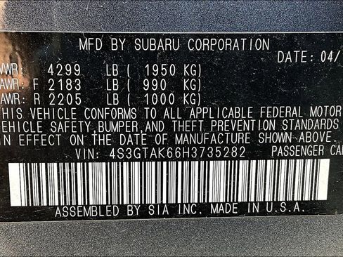 Used 2017 Subaru Impreza 2.0i Sport w/ Popular Package #4A image 39