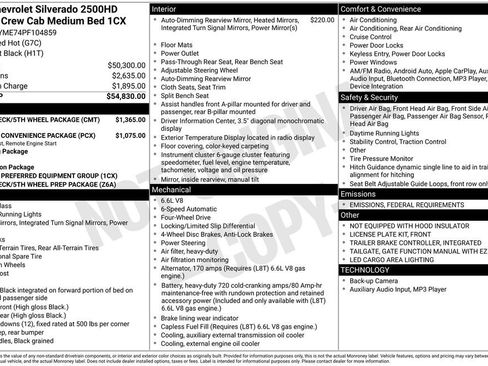 Used 2023 Chevrolet Silverado 2500 Custom w/ Gooseneck/5TH Wheel Package image 15