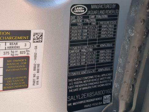 Certified 2025 Land Rover Range Rover Velar Dynamic SE AWD/4WD image 36