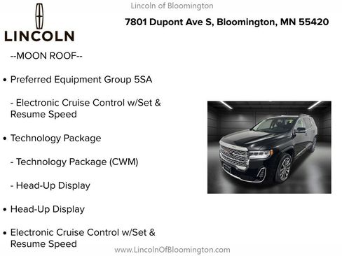 Used 2020 GMC Acadia Denali w/ Technology Package image 5